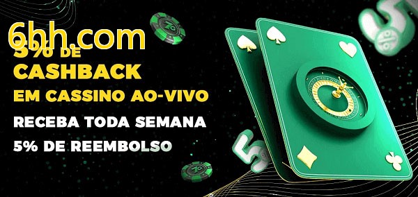 Promoções do cassino ao Vivo 6hh.com